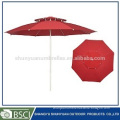 White Powder Coated Metal Frame, Strong Wind-proof Ribs, 180G Polyester, 270cm x 16K Double Layer Umbrella